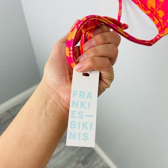 FRANKIES Boardwalk Terry Top - Honey Hibiscus Bikini Top - Picture 6 of 8